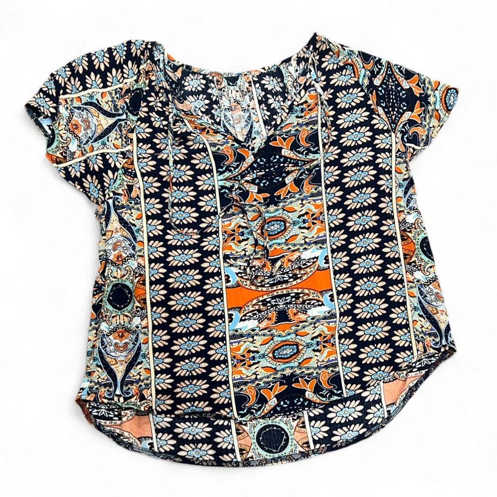 SHEIN Multicolor Patterned Top